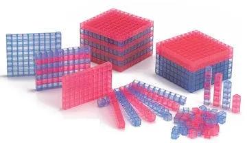 Base Ten Transparent Interlocking Starter Set 145pc