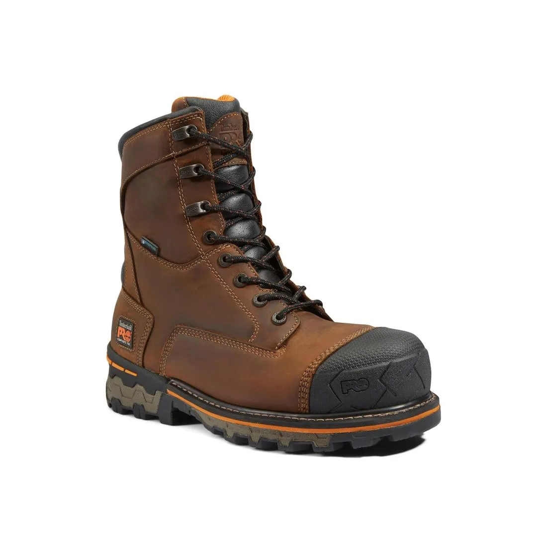 Boondock 8 Inch Composite-Toe Work Boot Brown