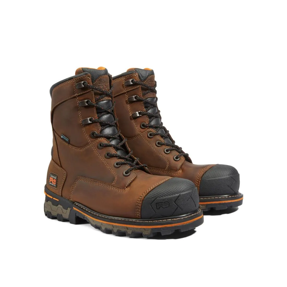 Boondock 8 Inch Composite-Toe Work Boot Brown