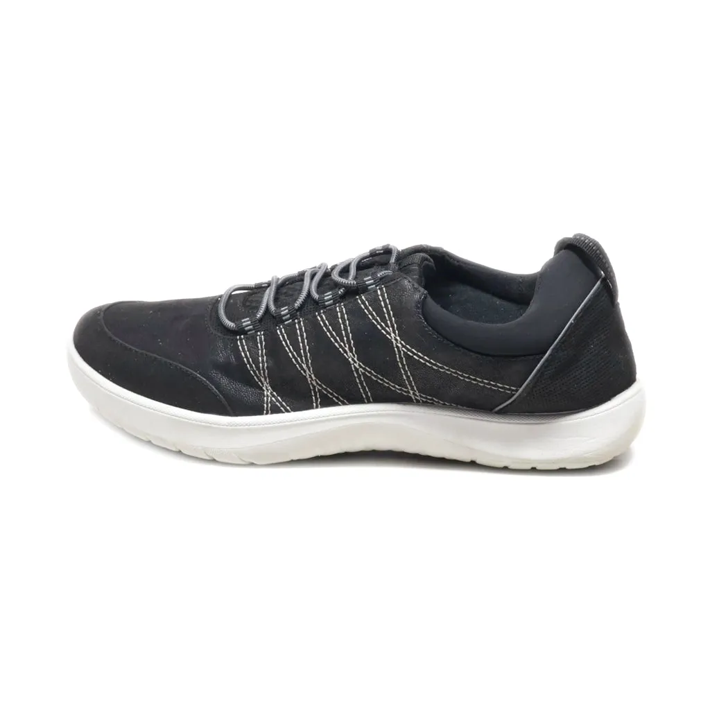 Clarks Cushion Soft Sport Shoes Leather Black Colour For Women