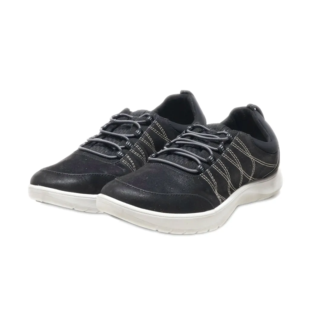 Clarks Cushion Soft Sport Shoes Leather Black Colour For Women