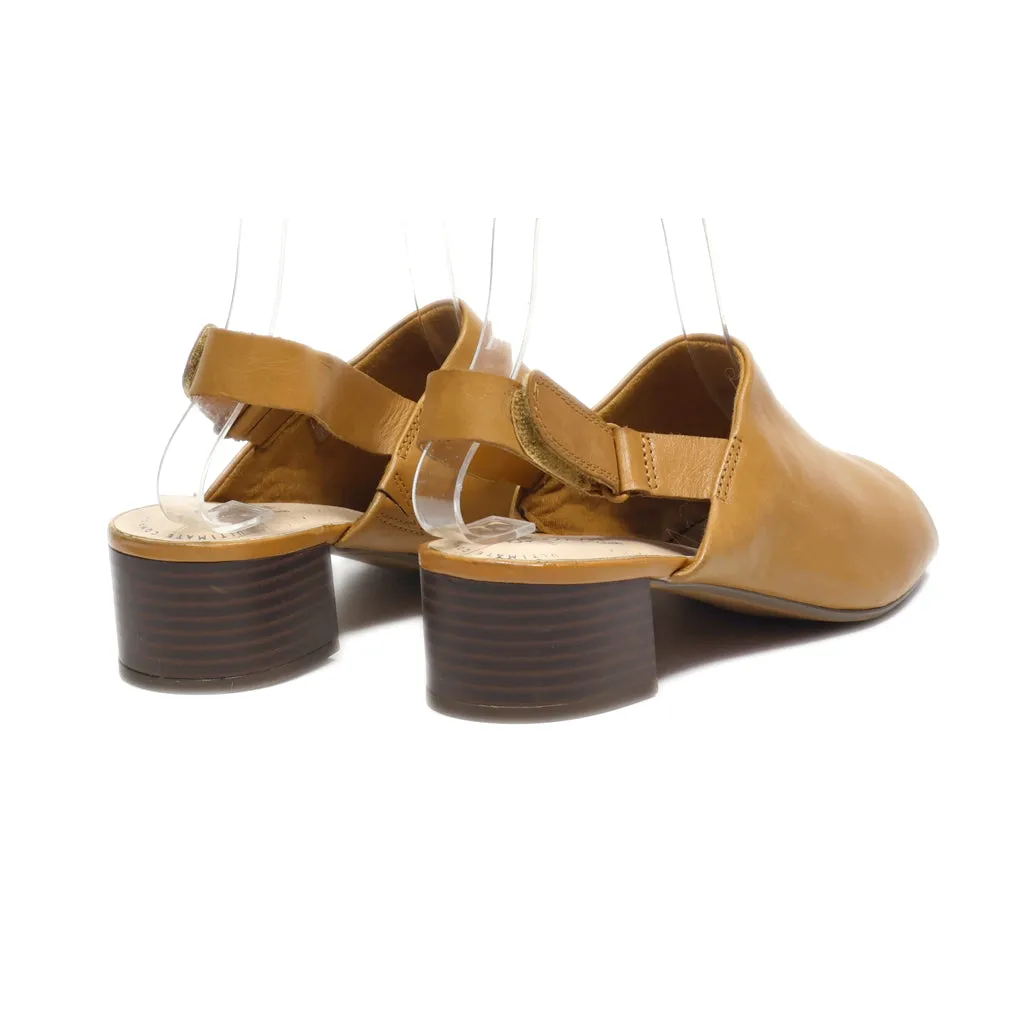 Clarks Mid-Heel Sandals Leather Brown Colour For Women