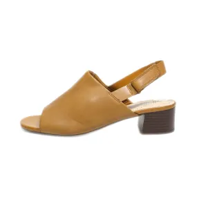 Clarks Mid-Heel Sandals Leather Brown Colour For Women