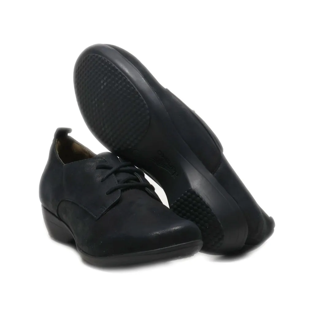 Dansko Lace Ups Nubuck Black Colour For Women