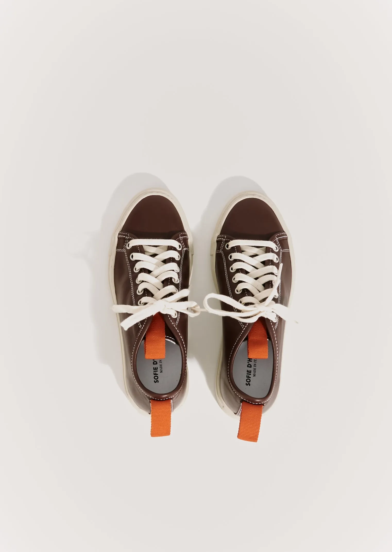 Fast Leather Sneakers —Auburn