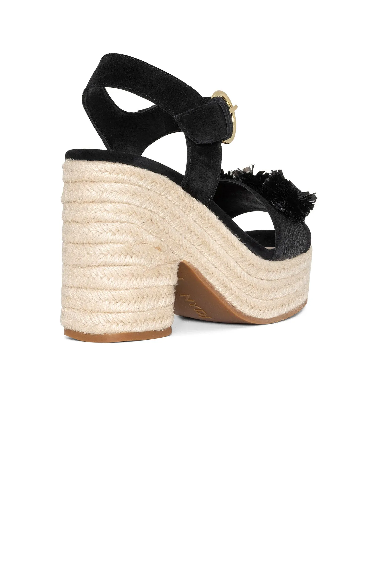 Houston Platform Sandals - Black