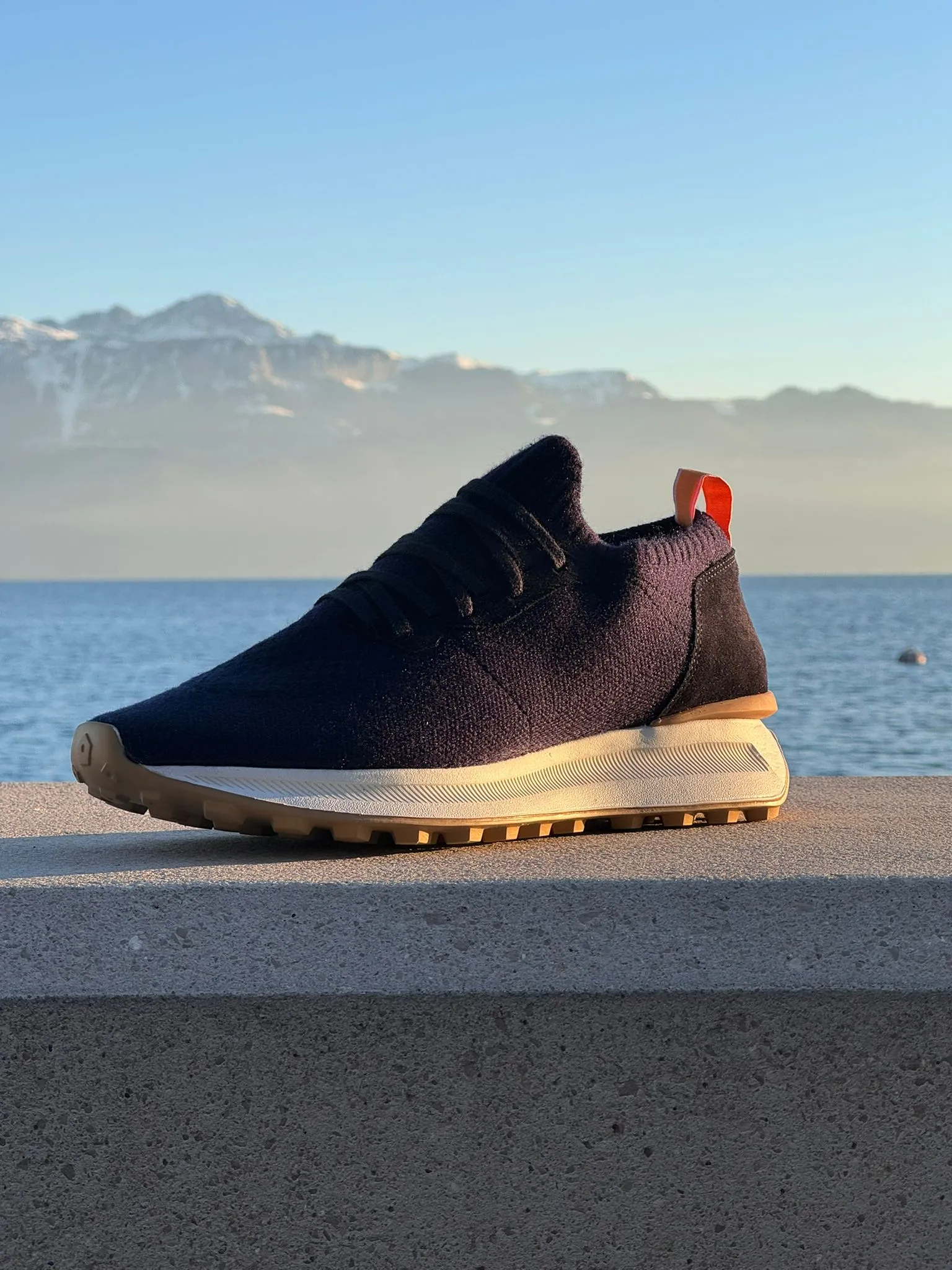 Knitted sneakers 004 - Navy tones