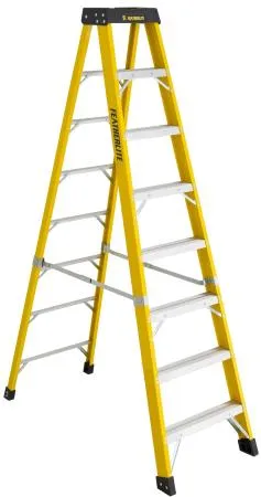 Ladder - Featherlite Series 6400 8′ Extra Heavy Duty Fiberglass Step Ladder, 6408