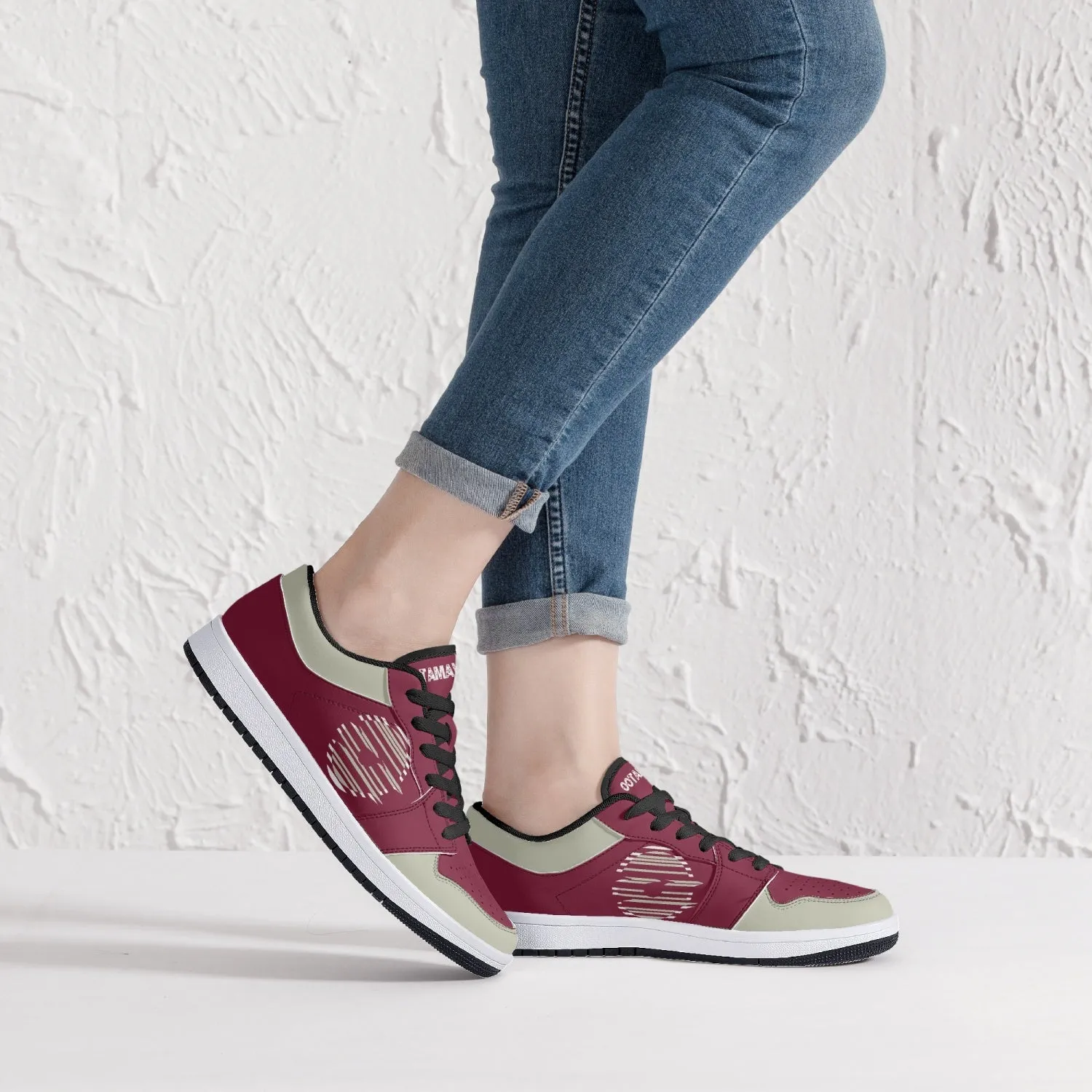 Low-Top Leather Sneakers - Tinto