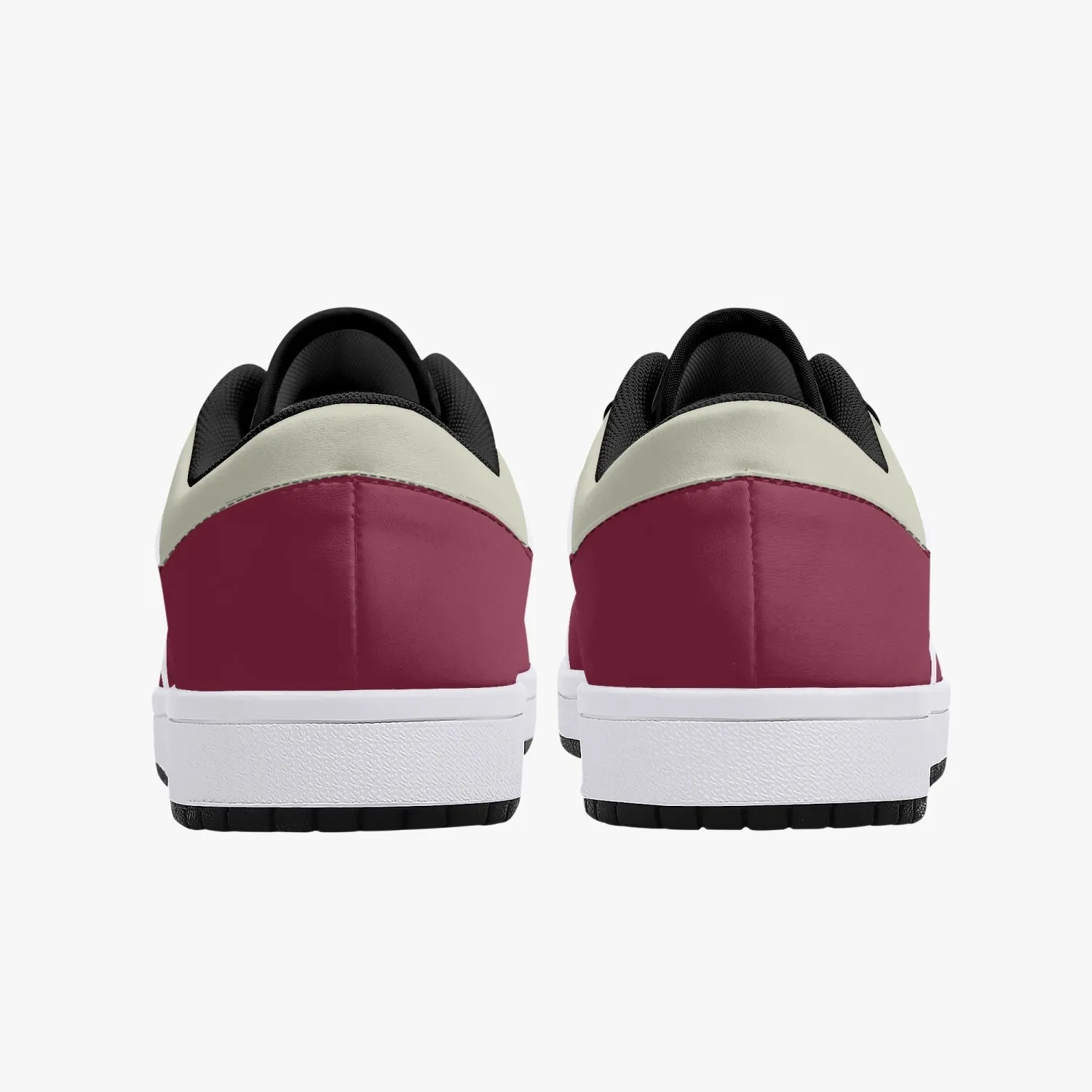 Low-Top Leather Sneakers - Tinto