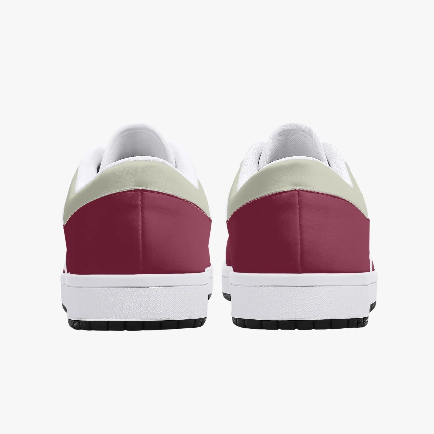 Low-Top Leather Sneakers - Tinto