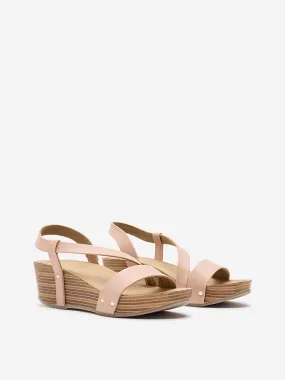 LUNA BLU Nude Pink Slingback Sandals