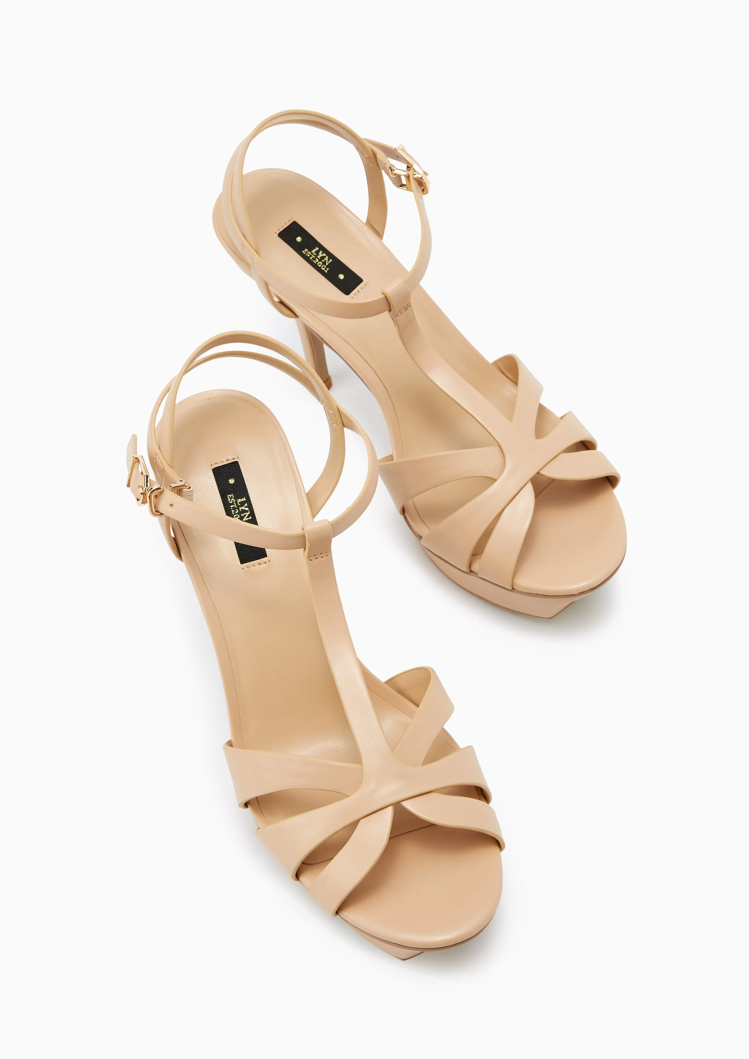 Sabella Soft Platform Heels - Beige