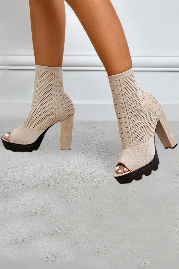 Stylish Chic Fish Mouth High heels