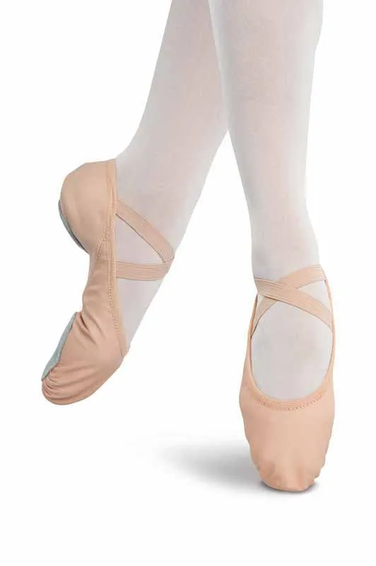 Taylor II -- Women's Leather/Spandex Split Sole Ballet -- Pink