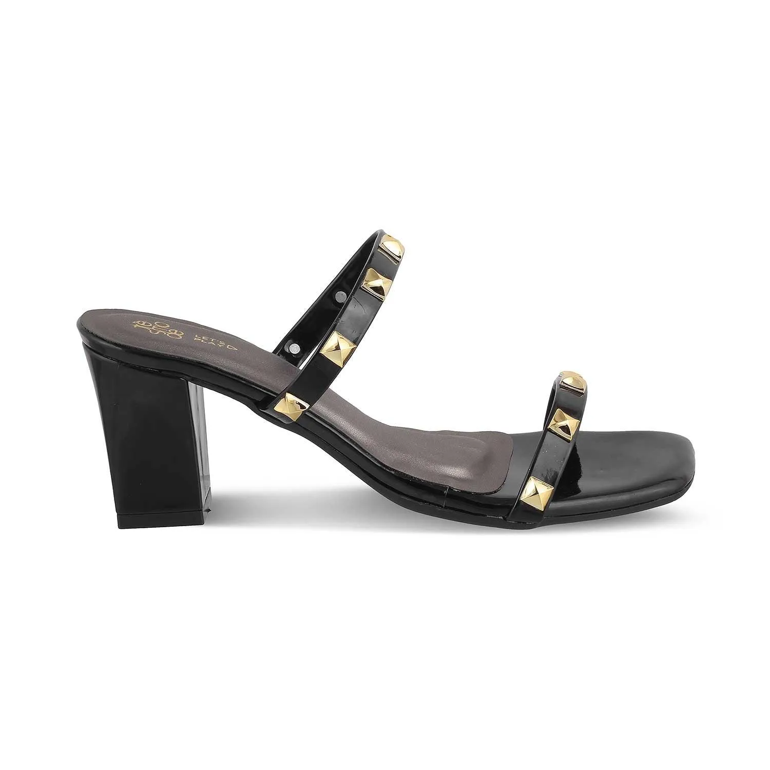 The Megan Black Women's Dress Block Heel Sandals Tresmode