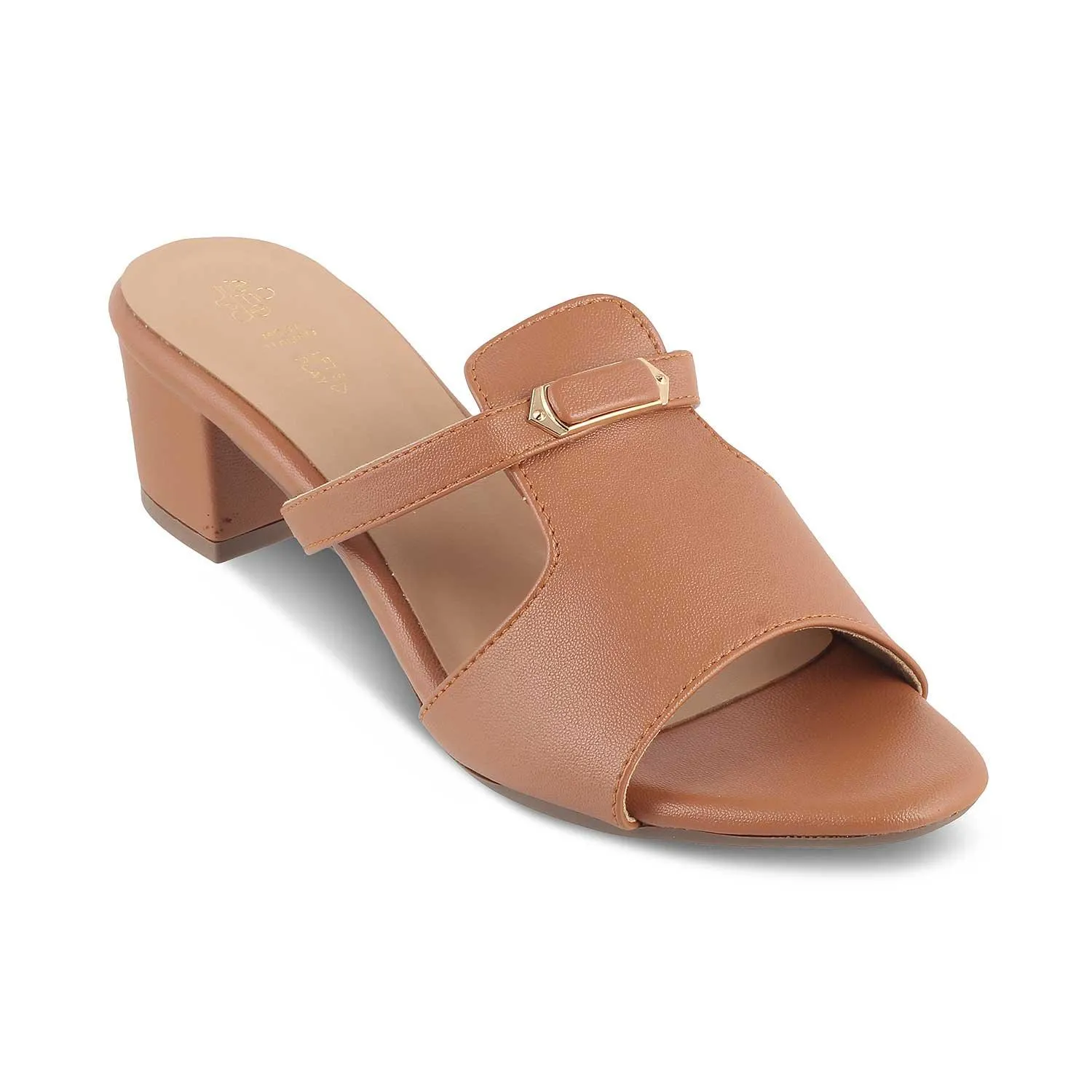 The Miso Tan Women's Dress Block Heel Sandals Tresmode