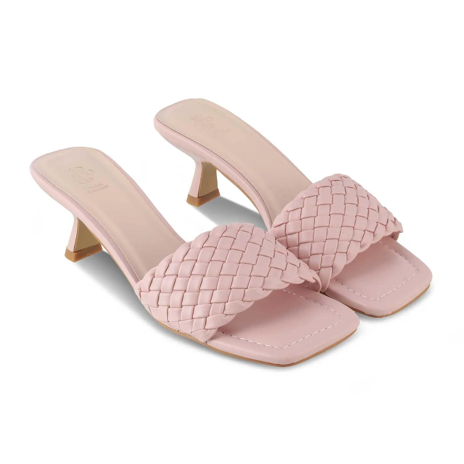 The Toscana Pink Women's Dress Heel Sandals Tresmode