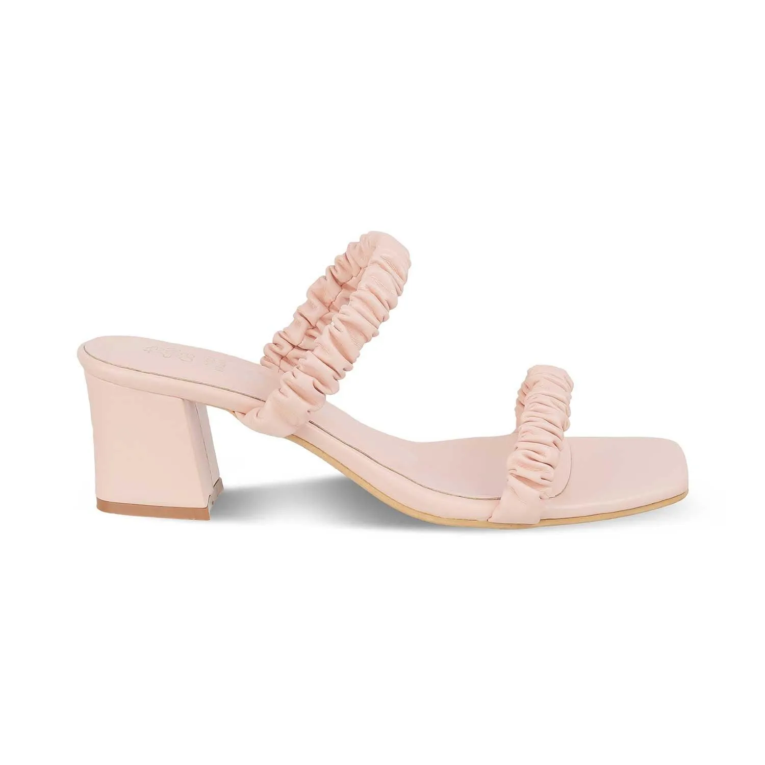 The Vama Pink Women's Casual Block Heel Sandals Tresmode