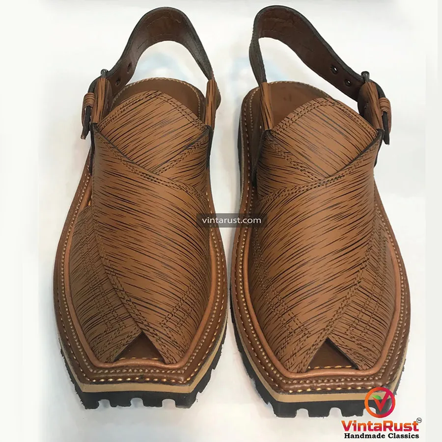 Unique Stylish Handmade Peshawari Men's Chappal