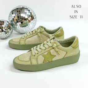 Vintage Havana | Extra Dip Dye Sneakers in Olive Green