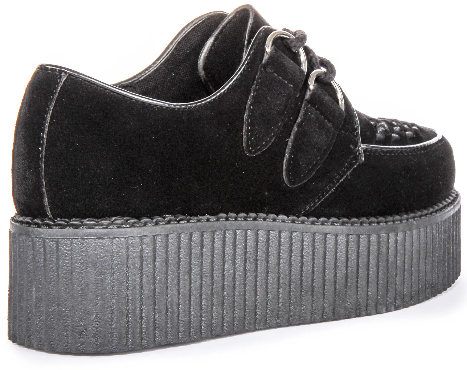 Womens Creeper Double In Black Mono For Women