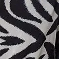 Zebra Print Sheer Sleeve Blouse